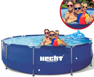 HECHT CZECHY 3476 BASEN STELAŻOWY OGRODOWY RODZINNY NAZIEMNY 4383 Litrów 300 x 76 CM BLUESEA- EWIMAX OFICJALNY DYSTRYBUTOR - AUTORYZOWANY DEALER 3476 BLUESEA BASEN RODZINNY OGRODOWY NAZIEMN - Baseny ogrodowe - miniaturka - grafika 6