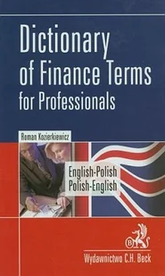 Dictionary of Finance Terms for Professionals English-Polish, Polish-English - Książki do nauki języka angielskiego Dictionary of Finance Terms for Professionals English-Polish, Polish-English - Książki do nauki języka angielskiego - miniaturka - grafika 1