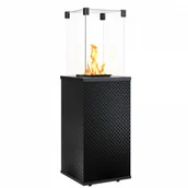Ogrzewanie przenośne - KRATKI Ogrzewacz gazowy wolnostojący PATIO MINI szkło/czarny - pikowany - sterowanie manualne PATIO/MINI/M/G30/37MBAR/CZ/P - miniaturka - grafika 1