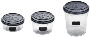 Branq DOSTAWCA Komplet 3 Pojemników Rukkola Twist 1115 Z Tablicą BRA000237 - Pojemniki kuchenne - miniaturka - grafika 2