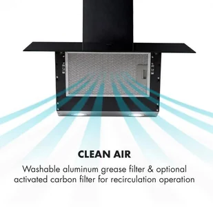 Klarstein Laurel 60 Czarny (CGCH5-Laurel-60) - Okapy kuchenne - miniaturka - grafika 4