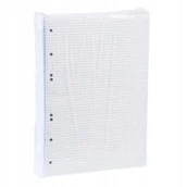 Wkłady do segregatora - GIMAR Wkład do segregatora A4 biały kratka 50 arkuszy - miniaturka - grafika 1
