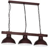 Lampy sufitowe - Luminex Lampa wisząca HAKON 3xE27/60W/230V brązowa - miniaturka - grafika 1