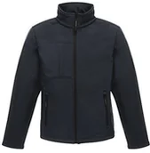 Kurtki i kamizelki sportowe męskie - Regatta Regatta TRA688 74450 męska ośmiokątna Ii 3-warstwowa kurtka softshellowa, mała, niebieska (granatowa/szara) TRA688-744.0 - miniaturka - grafika 1