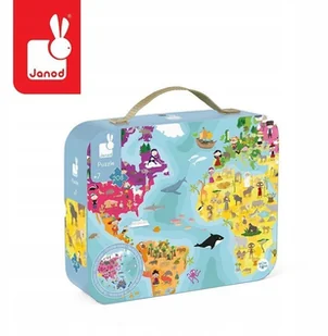 Janod Puzzle dwustronne Błękitna planeta 208el. 7+ - Puzzle - miniaturka - grafika 2