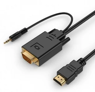 Gembird KABEL HDMI(M)->VGA+AUDIO 1.8M - Kable komputerowe i do monitorów - miniaturka - grafika 2