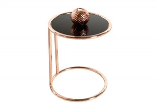 Lectus Stolik kawowy, czarno-miedziany, 55x40 - Ławy i stoliki kawowe - miniaturka - grafika 2