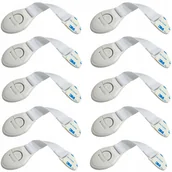 Zabezpieczenia dla dzieci - Zabezpieczenie Szafek Szuflad Mebli Blokada 10 szt - miniaturka - grafika 1