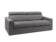 Sofy i kanapy - LINEA SOFA 4-osobowa kanapa z ekspresowym mechanizmem rozkładania z tkaniny VIZIR - Kolor: szary - Wymiary miejsca do spania: 160 cm - Materac 14 cm - miniaturka - grafika 1
