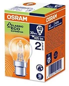 Halogeny - Osram Halogen lamp 42 W Globe BC/B22d oszczędzania energii, Classic P, przezroczyste, 2 sztuki 64543PESB22 - miniaturka - grafika 1