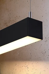 Thoro Nowatorska Lampa Wisząca PINNE 1450 CZARNA Minimalistyczny Design Lampa Sufitowa Natynkowa Żyrandol Moduł LED Ciepła Barwa Światła Oświetlenie do Salonu Nad Stół Sypialni Biura Oprawa THORO TH.084 - Lampy sufitowe - miniaturka - grafika 6