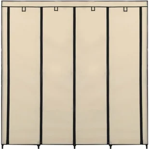 vidaXL vidaXL Szafa z 4 przegrodami, kremowa, 175 x 45 x 170 cm - Szafy - miniaturka - grafika 4