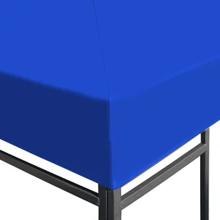 vidaXL Zadaszenie altany ogrodowej, 310 g/m, 3 x 3 m, niebieskie - Pawilony ogrodowe - miniaturka - grafika 5