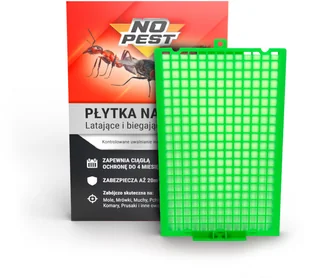 Płytka owadobójcza No Pest . Płytka na owady latające i biegające. - Zwalczanie i odstraszanie szkodników - miniaturka - grafika 2
