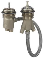 Akcesoria do armatury i ceramiki - Hansgrohe Zestaw podstawowy do baterii 2-otworowej termostatycznej do montażu na brzegu wanny 15486180 - miniaturka - grafika 1