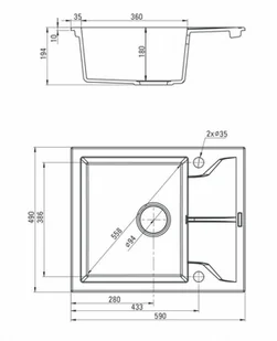 Deante Andante ZQN S11A - Zlewozmywaki - miniaturka - grafika 2