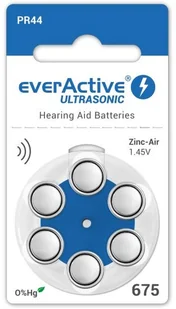 EverActive 6 x baterie słuchowe ULTRASONIC 675 - Baterie i akcesoria EverActive 6 x baterie słuchowe ULTRASONIC 675 - Baterie i akcesoria - miniaturka - grafika 1