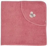 Okrycia kąpielowe dla dzieci - Sterntaler Dziewczęcy ręcznik kąpielowy Baby GOTS Mabel - ponczo kąpielowe dla niemowląt, ręcznik z kapturem, ręcznik kąpielowy dla dzieci z motywem myszki - ekologiczny - różowy 7122281 - miniaturka - grafika 1