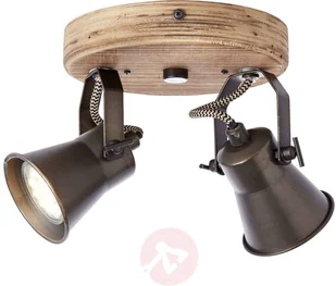 Brilliant Spot sufitowy Seed, 2-punktowy, czarny - Lampy sufitowe - miniaturka - grafika 5