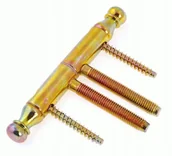 Akcesoria do drzwi - Zawias Wkręcany Retro Ocynkowany 14*110MM - miniaturka - grafika 1