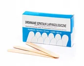 Depilacja - Szpatułki drewniane patyczki lekarskie 15cm 100szt - miniaturka - grafika 1