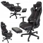 Fotele gamingowe - Fotel Gamingowy Biurowy Kubełkowy Obrotowy Gracza - miniaturka - grafika 1