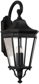 Lampy ogrodowe - Feiss COTSWOLD LANE FE/COTSLN2/L BK kinkiet 3x60W E14 - miniaturka - grafika 1