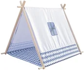 Namioty i tipi dla dzieci - Bino Namiot dziecięcy Domek biały, 125 x 92 x 95 cm - miniaturka - grafika 1