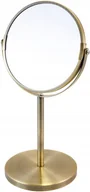 Lusterka do makijażu - Lustro dwustronne do makijażu stojące złote 3xpow - miniaturka - grafika 1