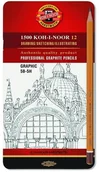 Kredki, ołówki, pastele i pisaki - Koh-I-Noor zestaw ołówków grafitowych, 5B-5H, 12 sztuk - miniaturka - grafika 1