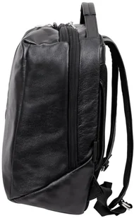 McKlein Czarny plecak podróżny South Shore ze skóry naturalnej na laptopa 17" - Torby na laptopy - miniaturka - grafika 10
