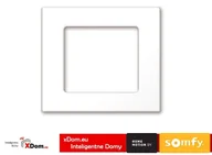 Systemy inteligentnych domów - SOMFY Somfy 9015022 ramka 50x50 do radiowego pilota Smoove, kolor pure 9015022 - miniaturka - grafika 1