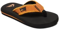 Buty dla chłopców - Quiksilver japonki ęce YOUTH MONKEY ABYSS Black/Orange/Orange XKNN - miniaturka - grafika 1