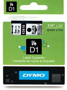 Dymo oryginalny taśma do drukarek etykiet, , 43610, S0720770, czarny druk/pr - Taśmy do drukarek barwiące - miniaturka - grafika 2