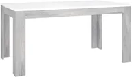 Stoły - shumee Stół nierozkładany Dąb Nordycki Szary Biały połysk - miniaturka - grafika 1