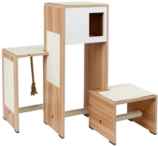 Kerbl Koci mebel do drapania Ambiente, białe, 100 cm, 81521 81521 - Drapaki dla kotów - miniaturka - grafika 3