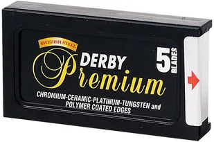 Derby Premium Double Edge Blades (100 Blades) UK-VEN-DERBY-PRE-DOUBLE - Maszynki do golenia i wkłady - miniaturka - grafika 2