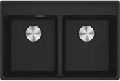 Zlewozmywaki - Franke Zlewozmywak fragranitowy Maris MRG 620-35-35 TL Czarny mat 114.0661.782 114.0661.782 - miniaturka - grafika 1