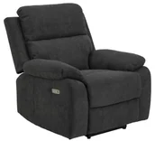 Fotele - Actona Fotel Mora z funkcją elektrycznego rozkładania ciemnoszary AC-N21-230 - miniaturka - grafika 1