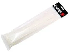 Besttool OPASKI ZACISKOWE NYLONOWE BIAŁE 300x4,7 mm 50 SZTUK 198300 - Inne mocowania Besttool OPASKI ZACISKOWE NYLONOWE BIAŁE 300x4,7 mm 50 SZTUK 198300 - Inne mocowania - miniaturka - grafika 1