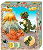 Zabawki kreatywne - Hama Ironing Beads Set - 3D Dino 2500pcs. 3250 - miniaturka - grafika 1