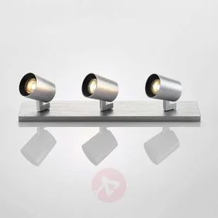Lampenwelt com Reflektor sufitowy Iavo, aluminiowy, 3-punktowy - Lampy sufitowe - miniaturka - grafika 4