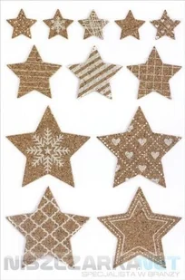 Galeria papieru Ozdoby korkowe samoprzylepne GWIAZDY opakowanie 12 sztuk - Akcesoria do tablic - miniaturka - grafika 2