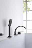 Baterie wannowe i prysznicowe - Blue Water TOR-BWW.080 CZARNY MAT Bateria wannowa 3-otworowa CZARNY MAT - miniaturka - grafika 1