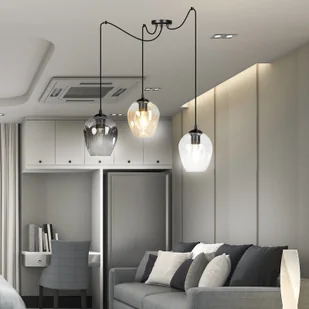 EULUNA Lampa wisząca Starla decentralna 3-pkt - Lampy sufitowe - miniaturka - grafika 3