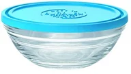 Pojemniki kuchenne - Duralex DURALEX 9064 AM12 Lys miseczka okrągła, z pokrywką, szkło przezroczyste/niebieskie 12,2 cm 9064AM12 - miniaturka - grafika 1