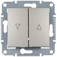 Wyłączniki światła i elektryczne - Schneider Włącznik żaluzjowy SEDNA satyna - miniaturka - grafika 1