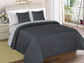 Narzuty - Euromat Dwustronna Narzuta Vigo II Ciemno Szara-Srebrna 006 220x240+2x40x40 38907 - miniaturka - grafika 1