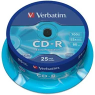 Verbatim Dysk Extra Protection CD-R 700MB/80min 52x 25 szt 43432) - Nośniki danych - miniaturka - grafika 2