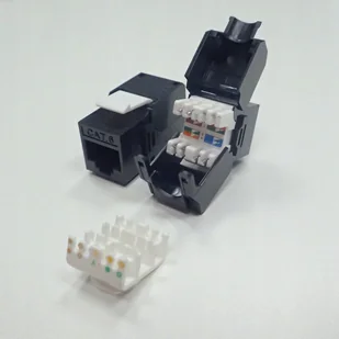 Keystone Moduł Jack RJ45 kat.6 Utp, beznarzędziowy - Wtyczki i adaptery - miniaturka - grafika 3